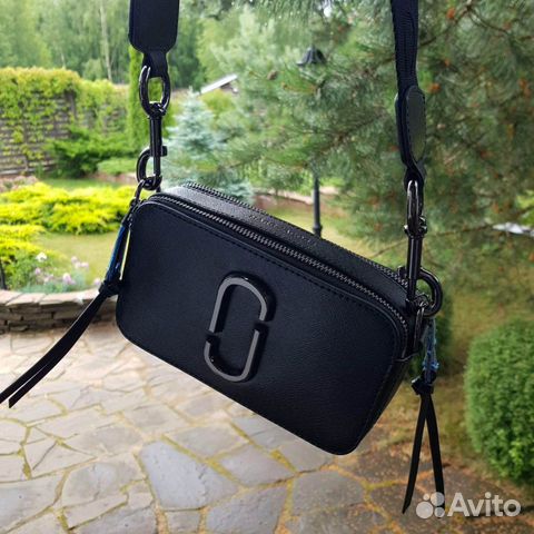 Сумка Marc Jacobs Snapshot DTM черная с ремнем