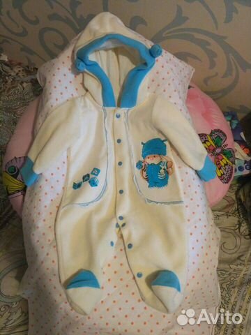 Комбинезон для новорожденного, флисовый