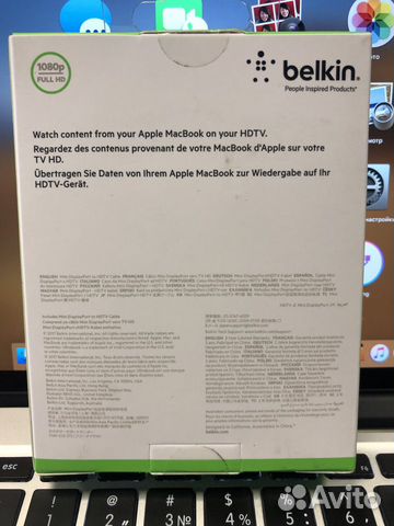 Кабель Belkin Mini DisplayPort to hdmi новый