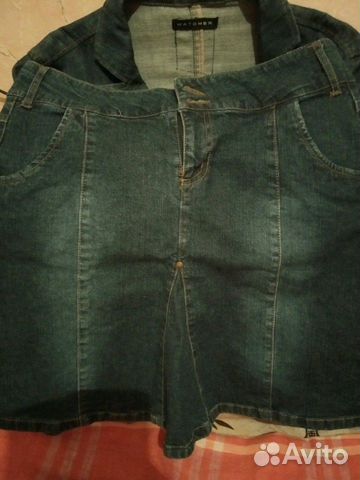 Джинсовая юбка+пиджак джинсовый Джинсовая юбка+пиджак джинсовый