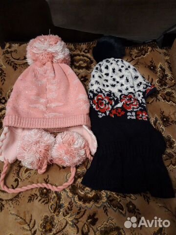 Шапки на девочку (зима), возраст на 2 года Шапки на девочку (зима), возраст на 2 года