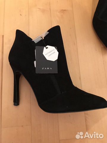 Ботильоны zara замша размер 37 новые Ботильоны zara замша размер 37 новые
