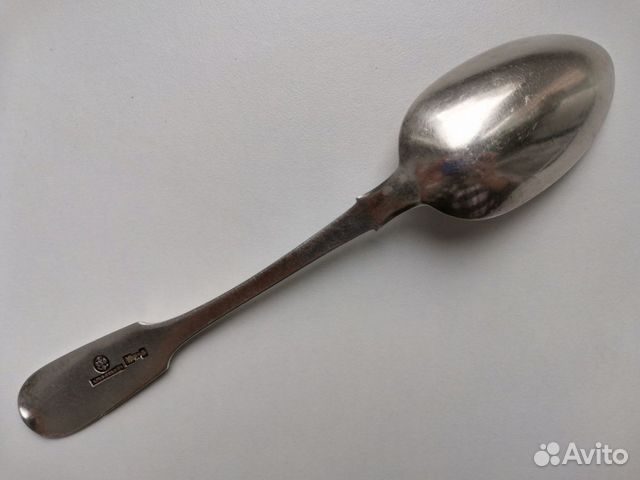 Столовая ложка, Хлебников, серебро 84 пр., 1888 г Столовая ложка, Хлебников, серебро 84 пр., 1888 г