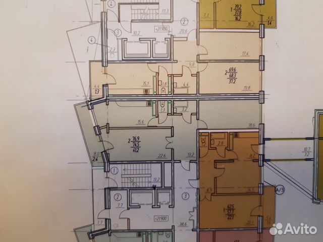 2-к квартира, 69.6 м², 4/18 эт.