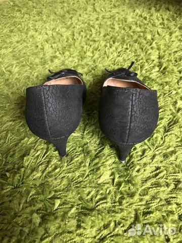 Туфли чёрные б/у (р-р 24,5)
