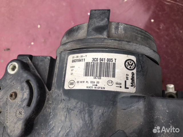 Фара левая на VW пассат B6 3C0941005T