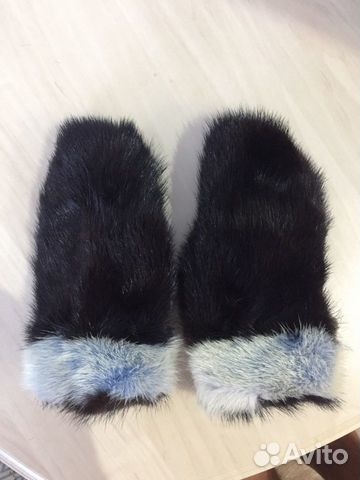 Детские Норковые варежки