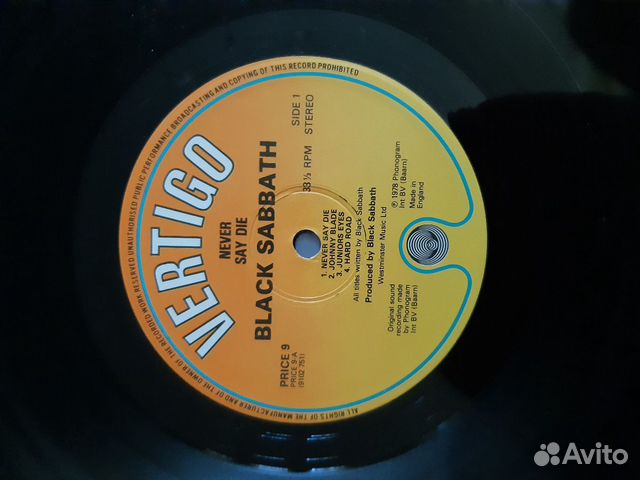 Black Sabbath Never say die orig