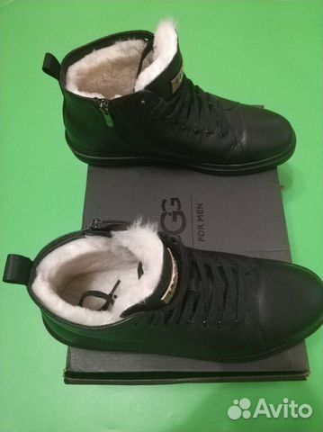 Ботинки мужские брендовые кожаные с мехом угги UGG Ботинки мужские брендовые кожаные с мехом угги UGG