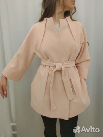 Розовое пальто с поясом Glance Розовое пальто с поясом Glance