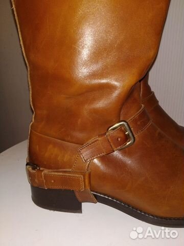 Высокие коричневые кожаные сапоги Uterqe Высокие коричневые кожаные сапоги Uterqe