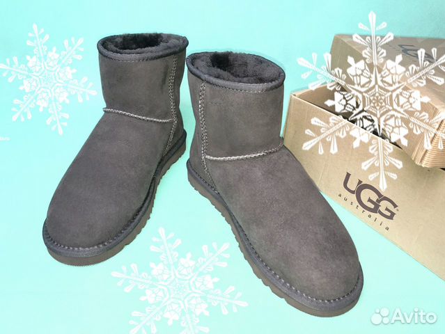 Угги Ugg модель Mini цвет шоколад натуральн новые