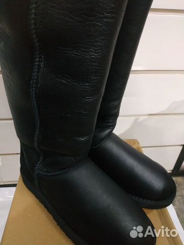 UGG угги, высокие обливные черные UGG угги, высокие обливные черные
