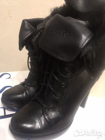 Ботильоны новые бел и чёрные Guess