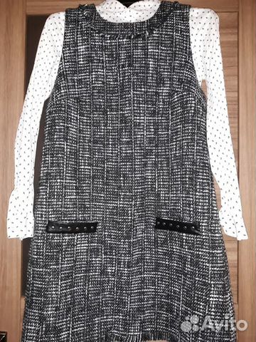 Твидовое платье-сарафан Твидовое платье-сарафан