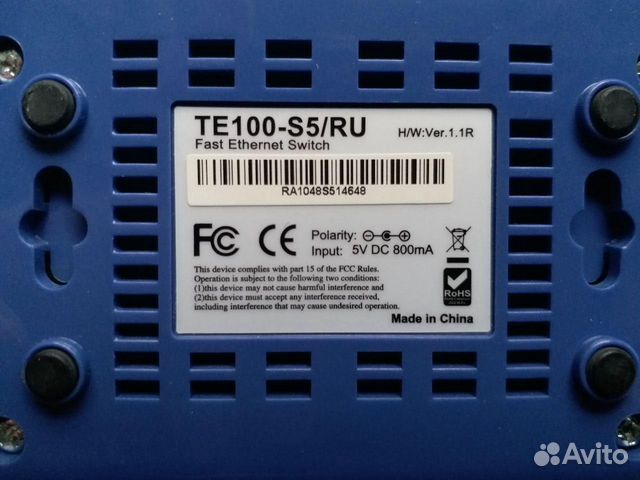 Маршрутизатор trendnet TE100-S5/RU