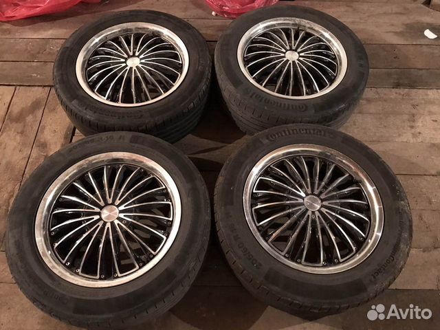 Диски литые R16 резина continental 205 60 колёса