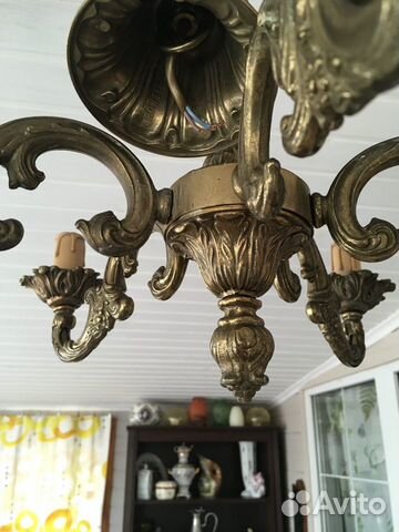 Люстра, бронза, Франция,50-ые г