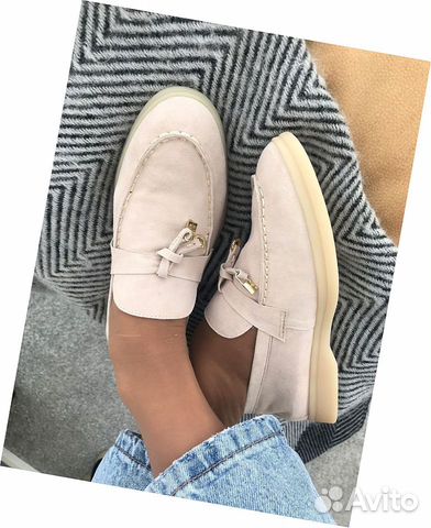 Лоферы замшевые Loro Piana