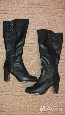 Сапоги демисезонные натуральная кожа