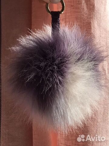 Брелок на сумку/рюкзак NO name из меха песца