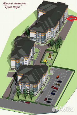 2-к квартира, 63.4 м², 2/4 эт.