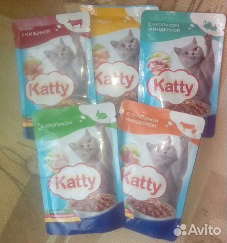 Влажный корм для кошек "Katty" купить на Зозу.ру - фотография № 1