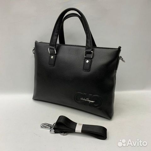 Мужская сумка портфель кожаная Salvatore Ferragamo Мужская сумка портфель кожаная Salvatore Ferragamo