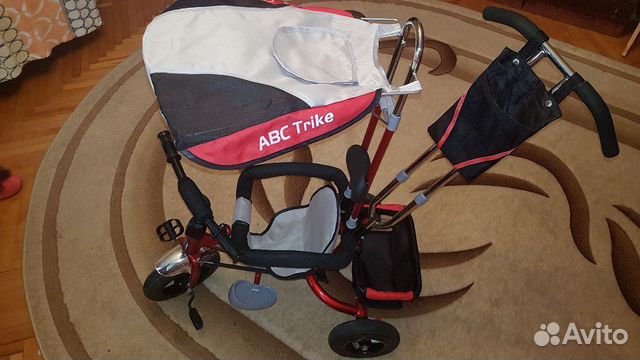 Велосипед трёхколесный Mille ABC Trike AIR red Велосипед трёхколесный Mille ABC Trike AIR red