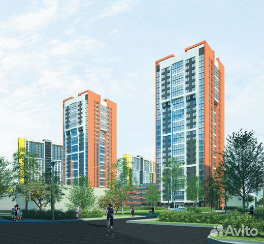 2-к квартира, 51.8 м², 1/25 эт.