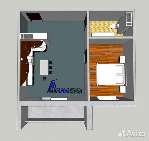 2-к квартира, 40.8 м², 10/10 эт.