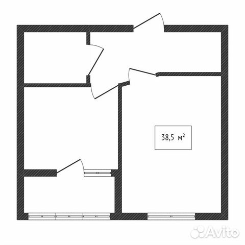 Помещение свободного назначения, 38 м²