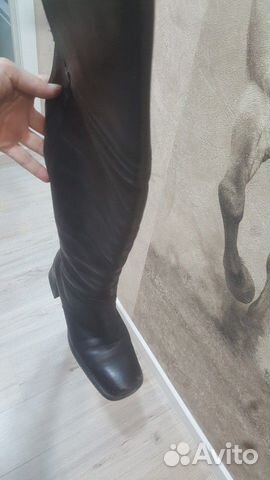 Сапоги ботфорты зимние кожа 39 разм Сапоги ботфорты зимние кожа 39 разм
