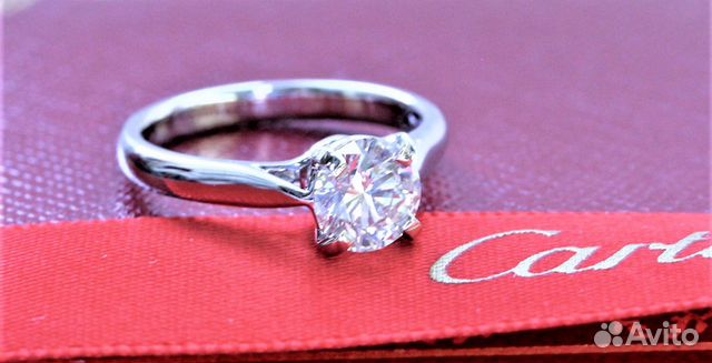 Кольцо Cartier с бриллиантом 1,01 ct Видео Кольцо Cartier с бриллиантом 1,01 ct Видео