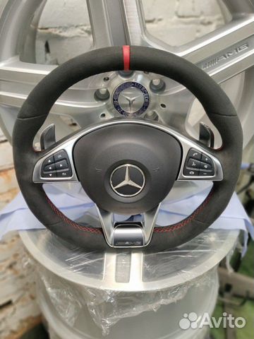 Руль AMG на Мерседес (Оригинал Алькантара) Руль AMG на Мерседес (Оригинал Алькантара)