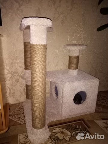 Домик для кошки с когтеточкой купить на Зозу.ру - фотография № 3