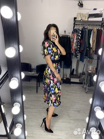 Платье Gucci с цветами Платье Gucci с цветами