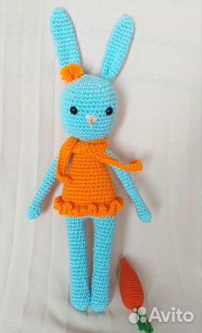 Зайчик вязаный игрушка Зайчик вязаный игрушка