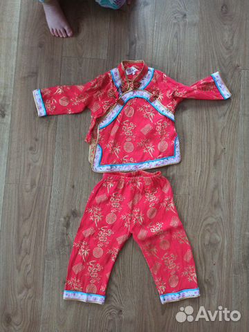 Детский костюм из китайского шелка