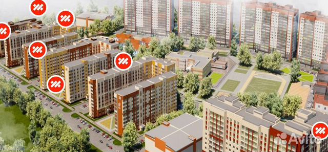 2-к квартира, 45.3 м², 7/10 эт.