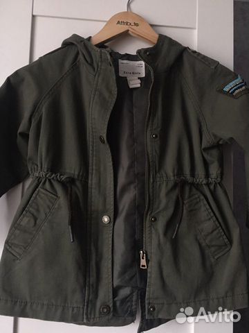 Куртка парка двойная для девочки весна Zara 110
