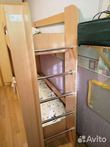 Двухъярусная кровать детская 60*170 с матрасами Двухъярусная кровать детская 60*170 с матрасами