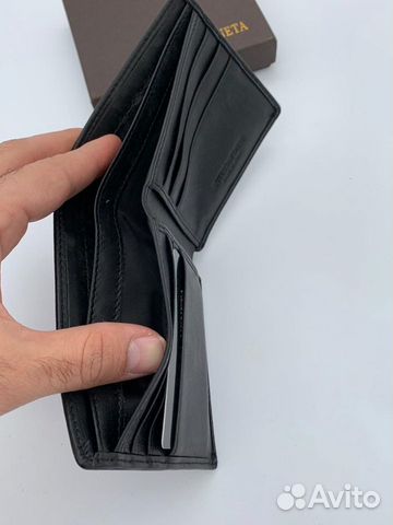 Новый мужской кошелек из кожи Bottega Veneta Новый мужской кошелек из кожи Bottega Veneta
