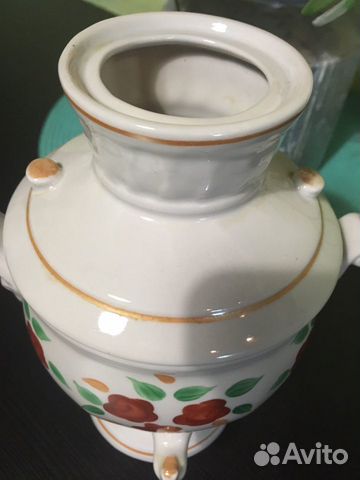 Самовар маленький фарфор Самовар маленький фарфор