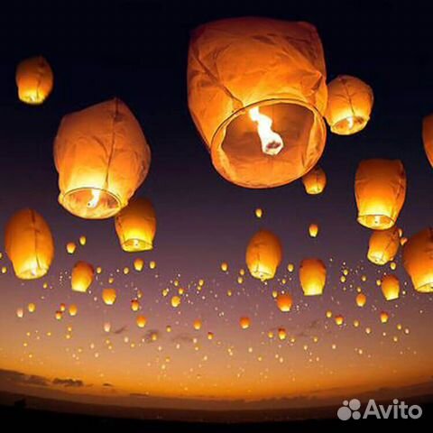 Небесный фонарь желаний большой