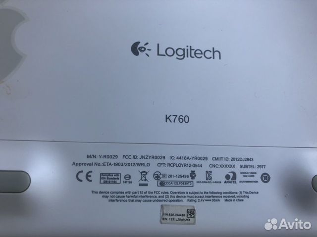 Клавиатура Logitech Wireless Solar Keyboard K760 S