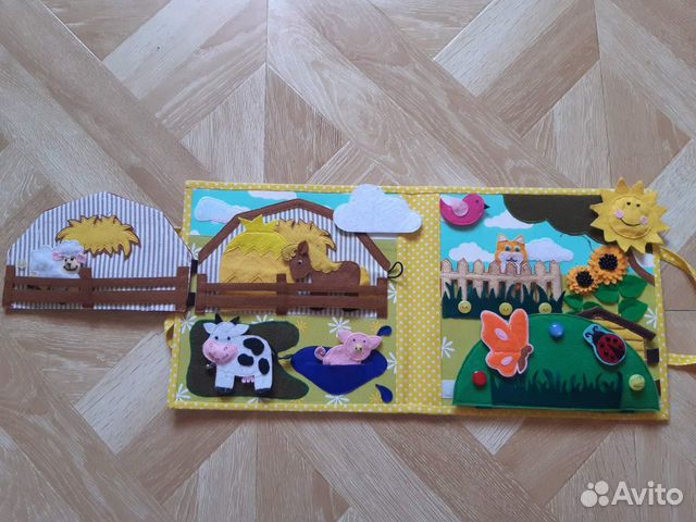 Развивающая книжка из фетра