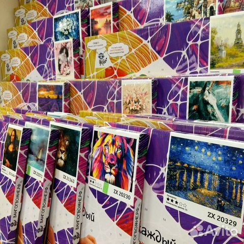 Картины 40*50 по номерам в ассортименте Картины 40*50 по номерам в ассортименте