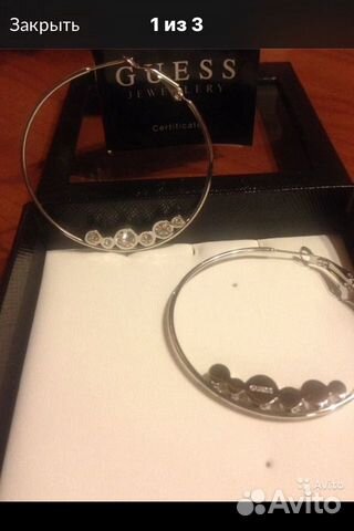 Серьги Guess Новые
