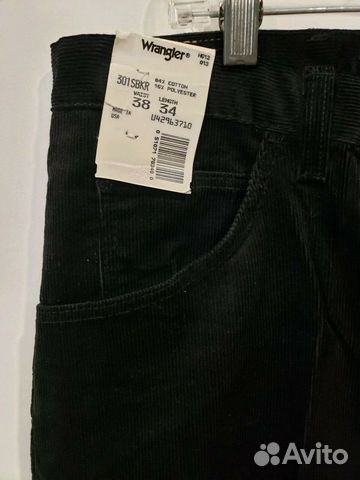 Вельветовые джинсы wrangler made usa 80-s